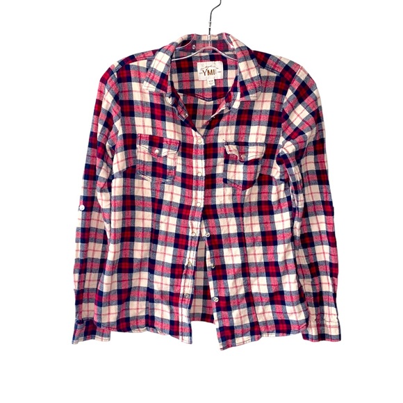YMI plaid button up shirt - Picture 1 of 3